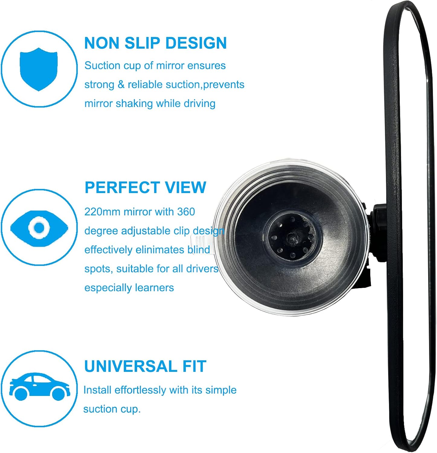 Detalle de KITBEST Rear View Mirror for Driving Test and Lesson