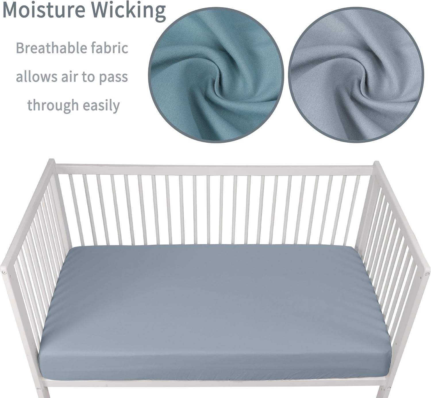 Detalle 2 de GUNTAIL Fitted Crib Sheets, 2-Pack