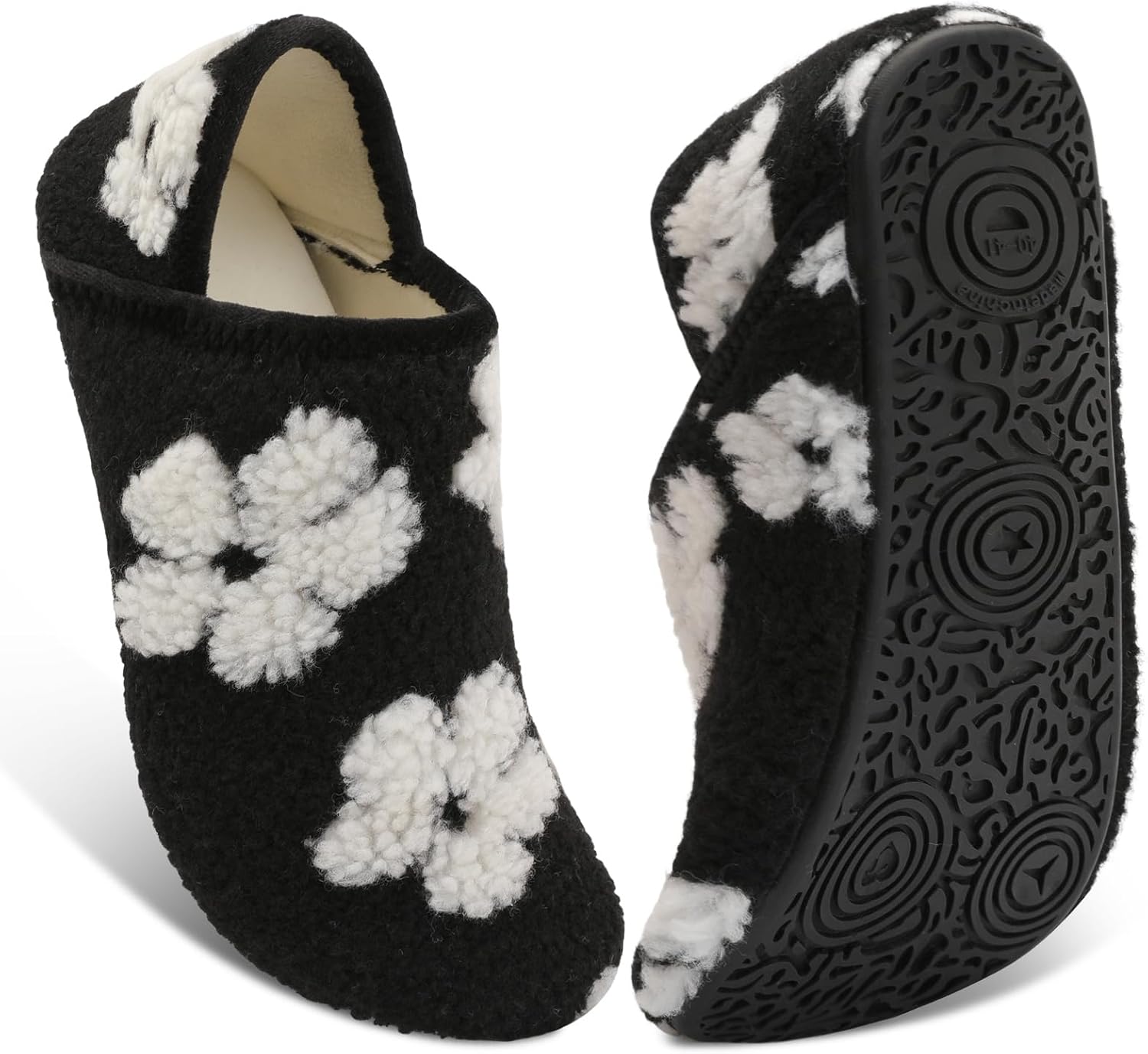 Thumbnail 6 de Fires Slip-On Slippers with Textured Rubber Soles, Washable Unisex House Shoes