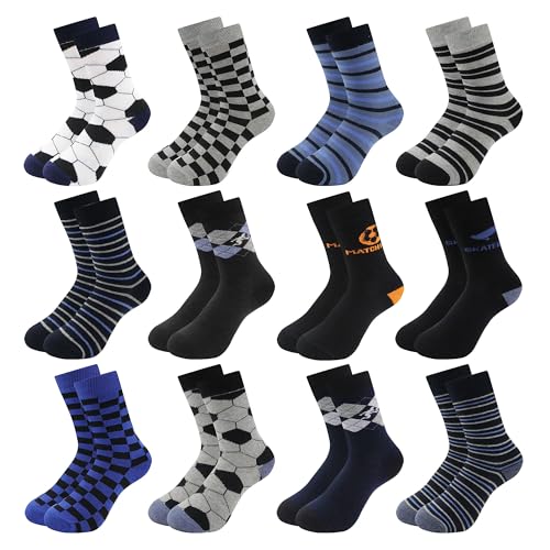 Detalle de Uizuooy Chaussettes Enfants – Chaussettes de sport coton unisexe, pack 12 paires (réf. 2873-35_38)