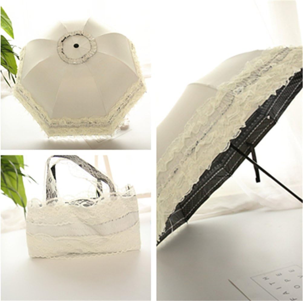 Thumbnail 3 de Maibar Sun Umbrella UV Parasol Lace Folding Umbrella