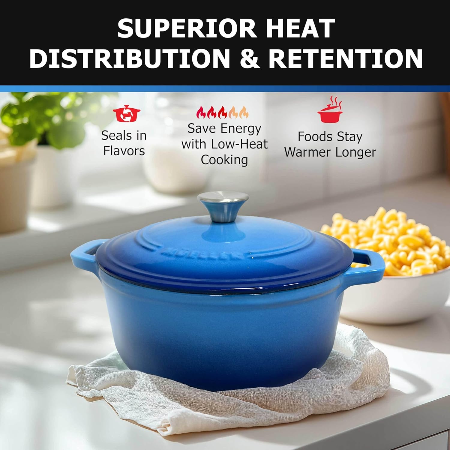 Thumbnail 3 de Mueller 6qt Enameled Cast Iron Dutch Oven 🍲