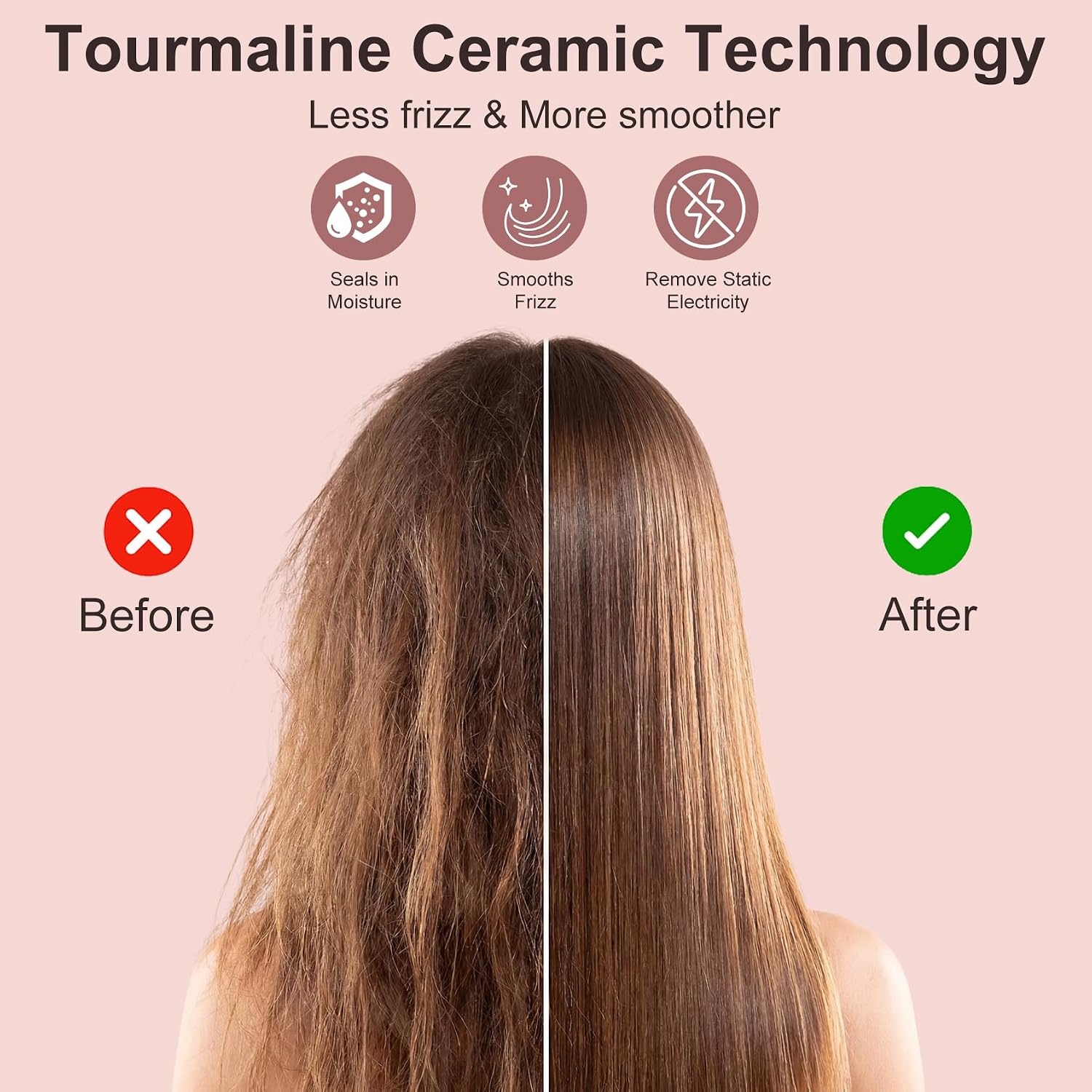 Thumbnail 4 de Electric Hot Comb for Wigs & Afro Hair with Ceramic Plates – 14 Heat Settings, Auto Shut Off and Dual Voltage