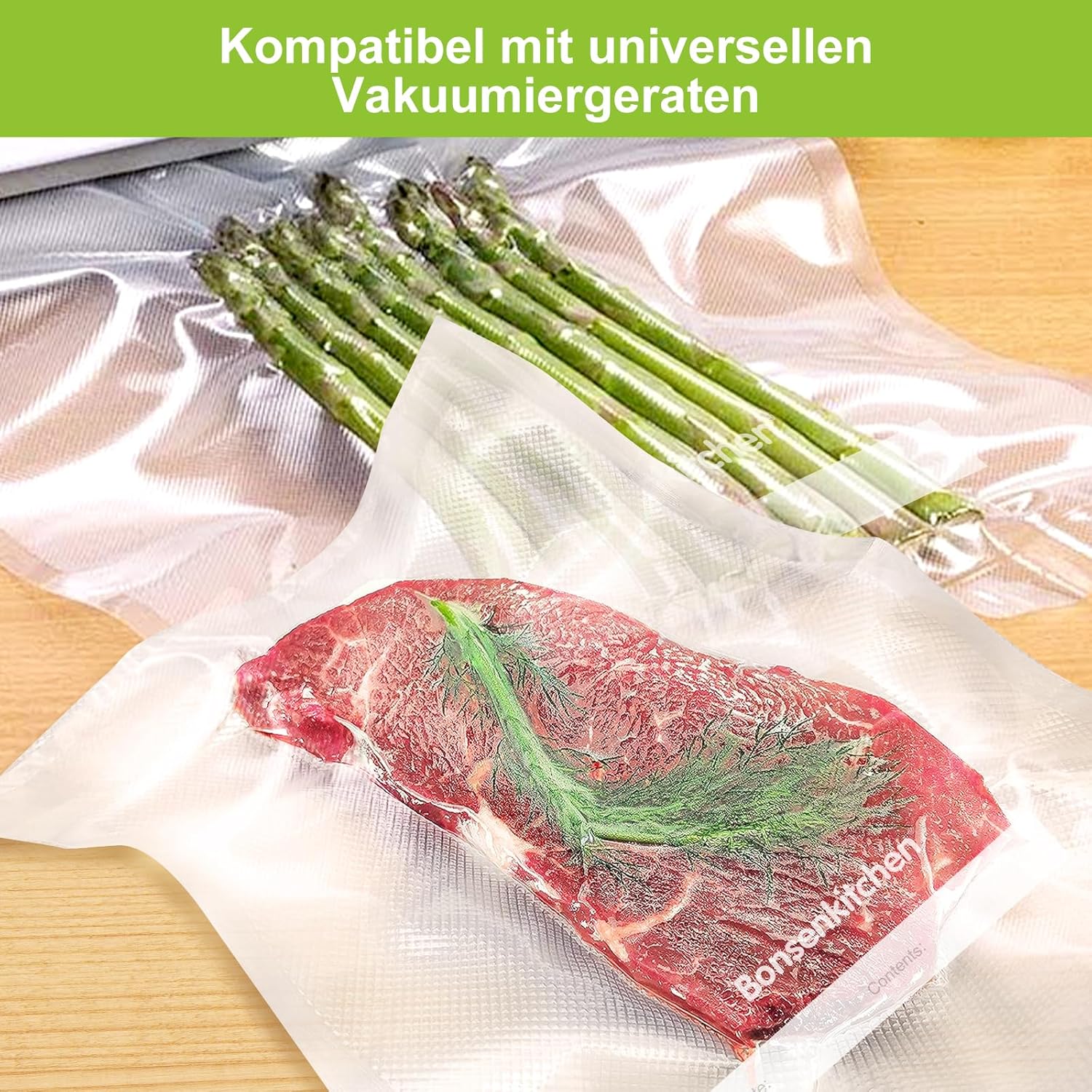 Detalle 2 de Bonsenkitchen Vakuumierbeutel 150 Stück