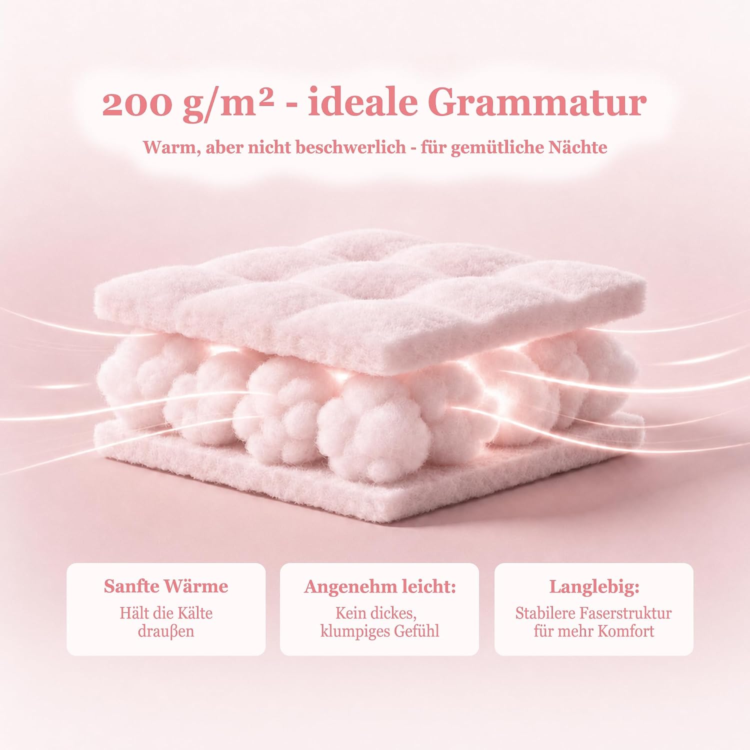 Detalle de Viviland VSHTPINKQ Plush Microfleece Queen Sheet Set, Pink, 200 GSM