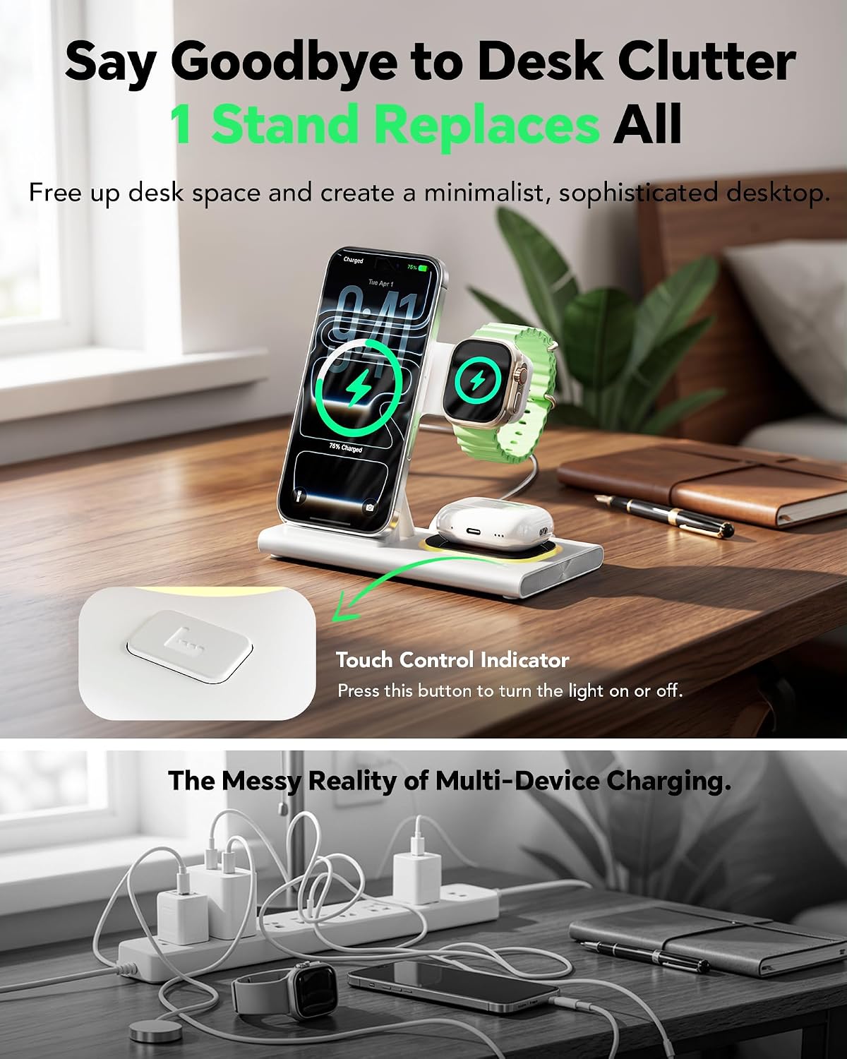 Thumbnail 5 de Aresh 3-in-1 Foldable Charging Station 15W