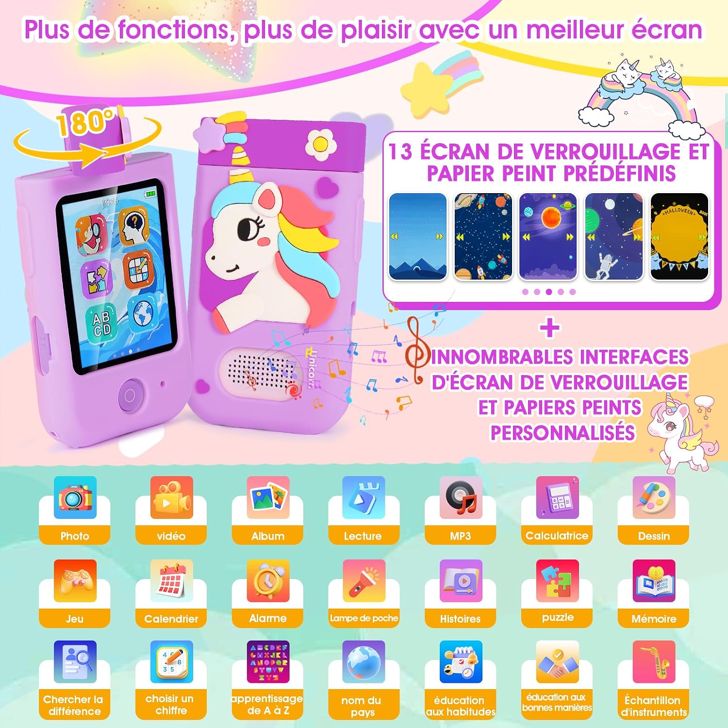 Thumbnail 1 de ARNSSIEN A200 Appareil photo enfant 1080P