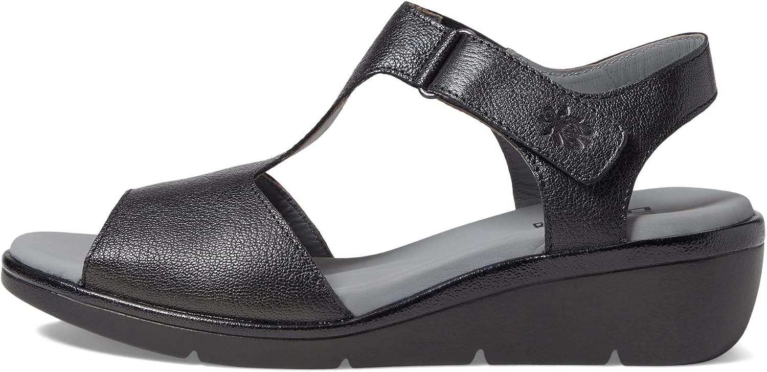 Detalle de Fly London Nova932fly, sandale femme – confort ajusté grâce au Velcro et à la microfibre