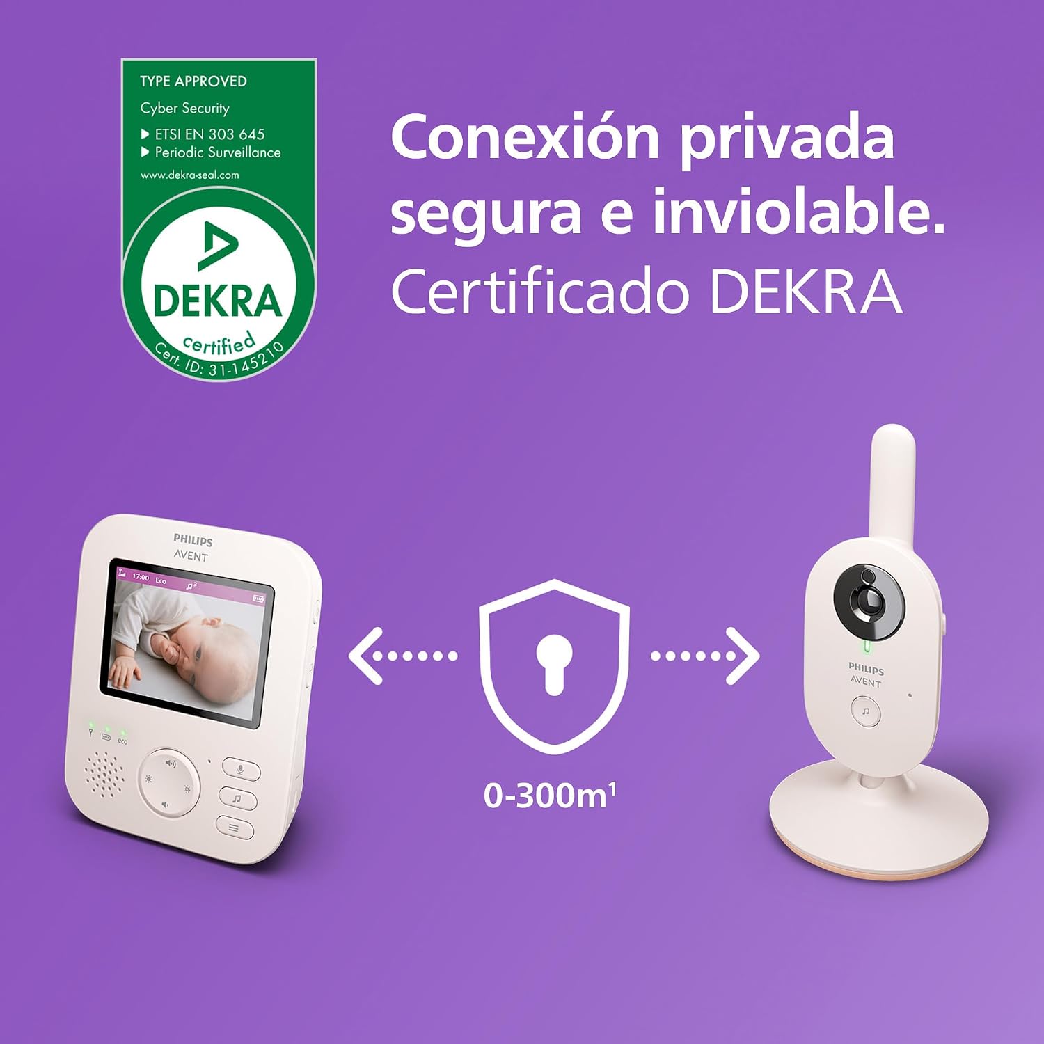 Detalle 1 de Philips Avent SCD881/26 Vigilabebés con Cámara y Audio