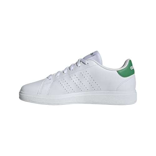 Detalle de Adidas Advantage Base 2.0 Junior Scarpe – Cloud White/Green, 40 EU