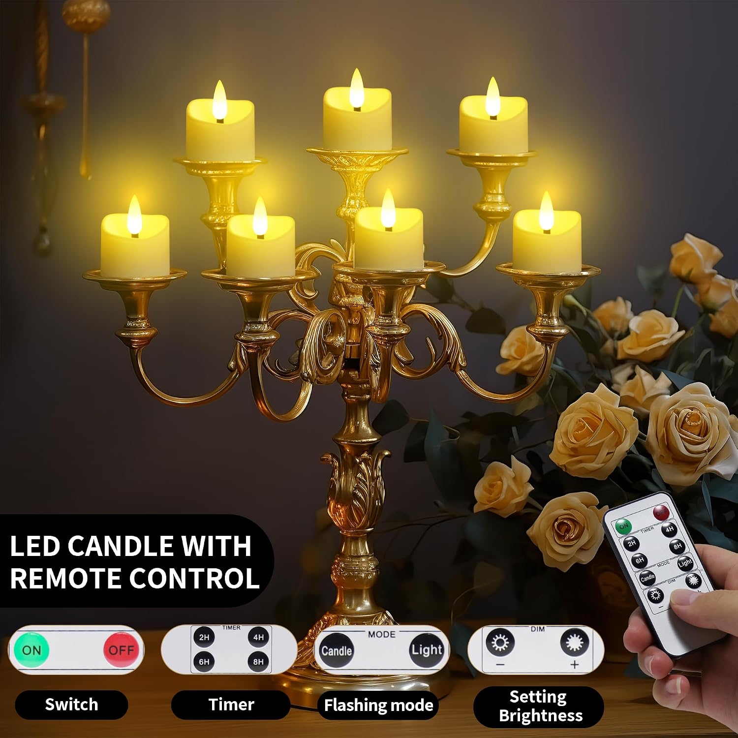 Thumbnail 2 de daphomeu Battery Tea Lights 12 Pack