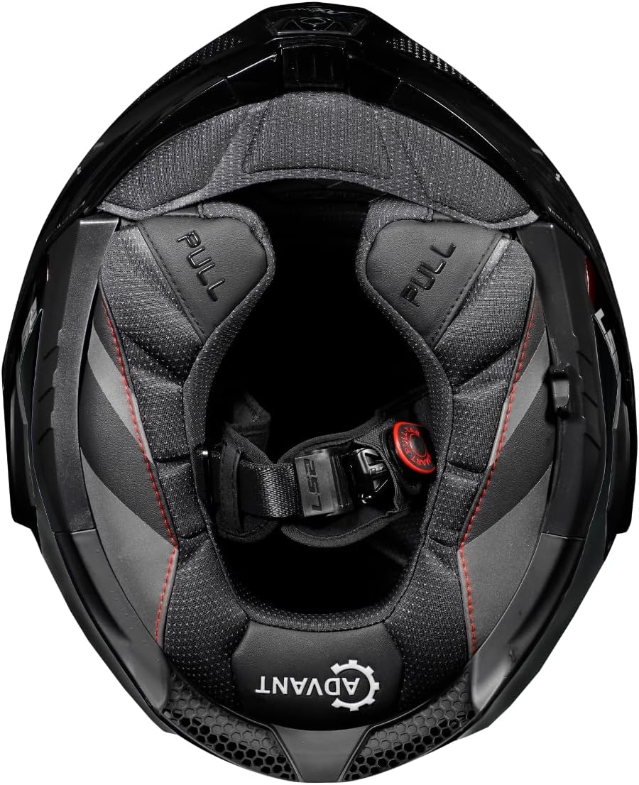 Thumbnail 5 de LS2 ADVANT X CARBON Modularer Motorradhelm, Matt Carbon, Größe S