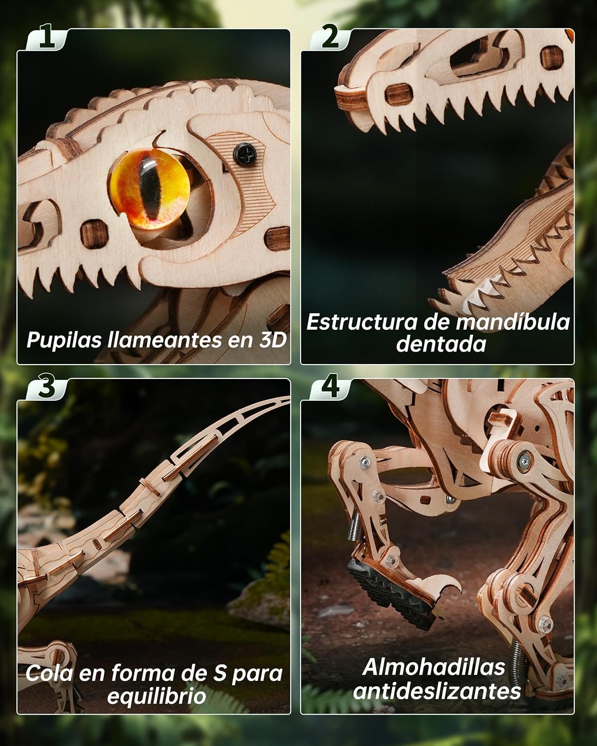 Thumbnail 2 de ROBOTIME LD01 Velociraptor 189 piezas 🦖
