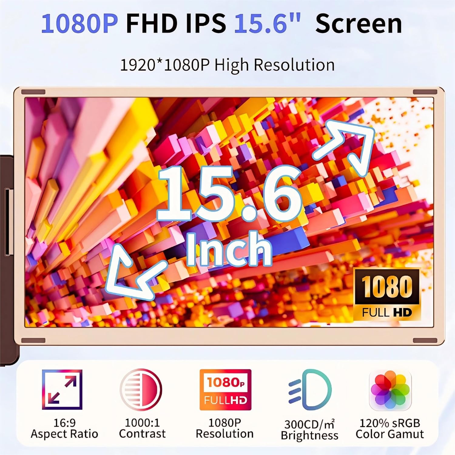 Thumbnail 1 de CIDETTY 15.6” Triple Laptop Screen Extender Monitor