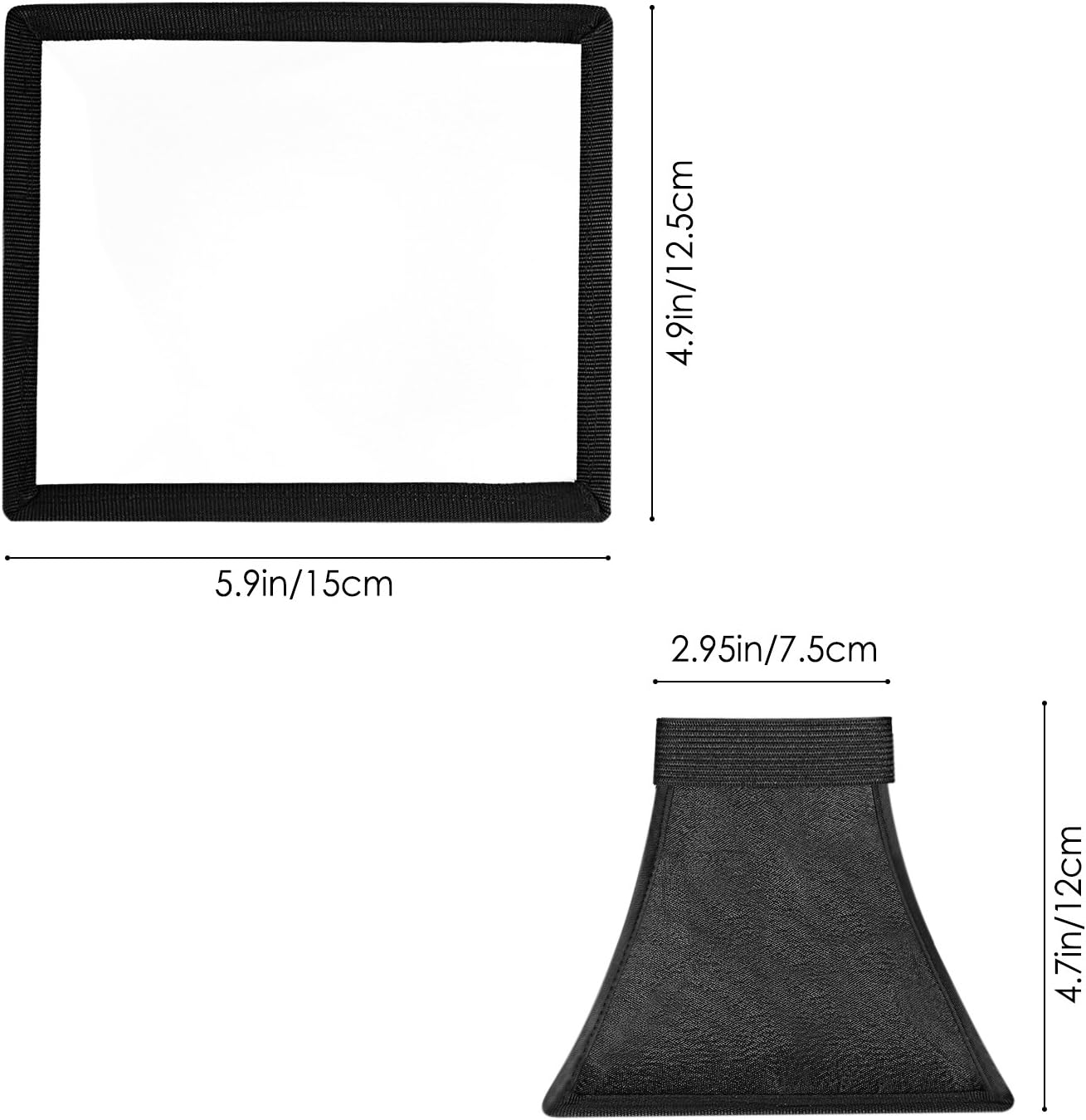 Detalle de NEEWER kit diffusore flash Speedlite con softbox e riflettore per Canon, Nikon e altre DSLR (per TT560/TT850/TT860/NW561/NW670/VK750II)
