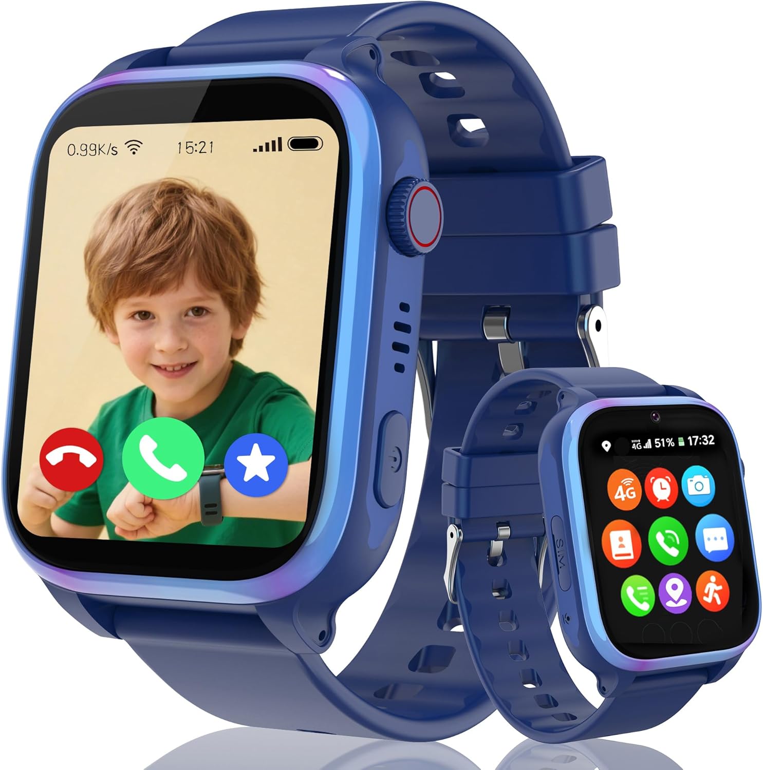 ELEJAFE 4G Kids Smart Watch: GPS, Video Call and SOS for Safe, Connected Fun
