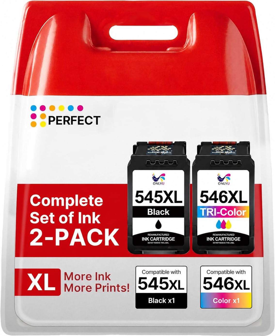 ONLYU PG 545XL CL546XL Tintenpatronen 400 Seiten 🖨