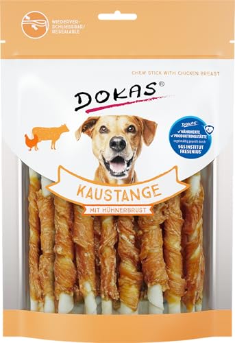 Detalle de DOKAS Kaustange – Getreidefreier Premium-Kausnack für Hunde (9 x 200 g)