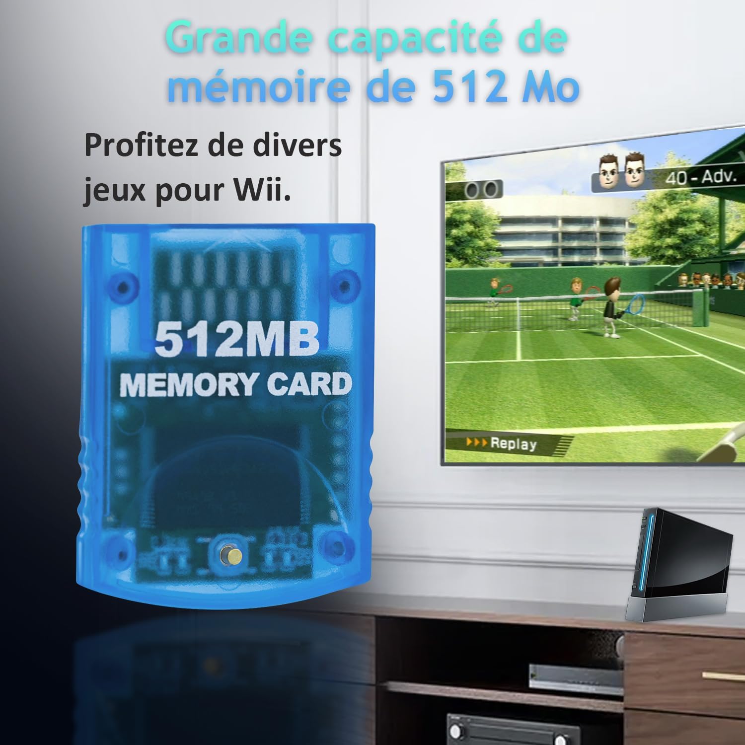 Thumbnail 4 de Mcbazel 512MB Carte mémoire 512MB pour Wii/Gamecube