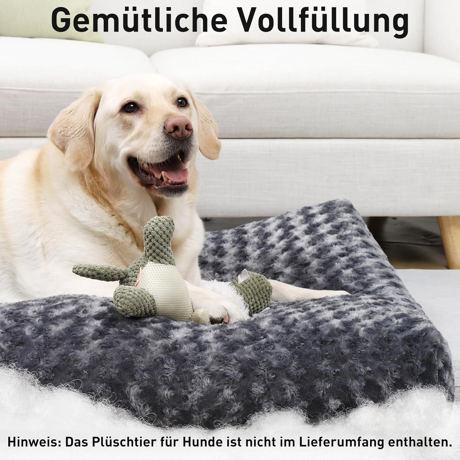 Detalle 2 de KSIIA Hundebett 90 x 60 cm dunkelgrau