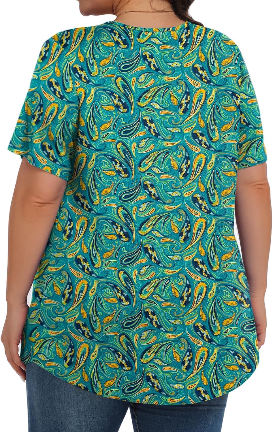 Detalle de Tencede Plus-Size Tunic Top, Rayon Blend