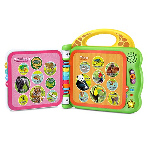 Detalle de LeapFrog 100 Animals Book, Green — An Engaging Bilingual Early Learning Page-Teacher for Toddlers