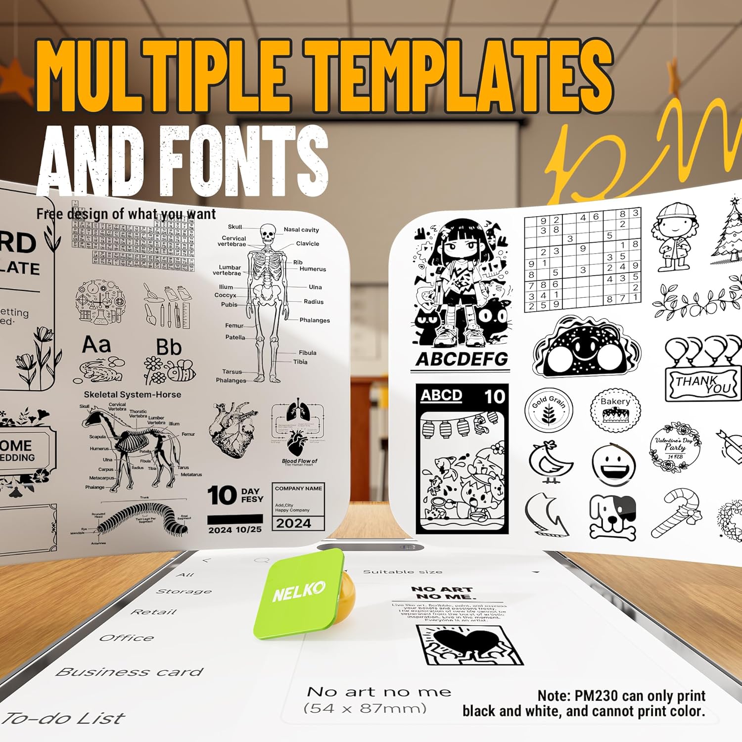 Thumbnail 2 de Nelko PM230 Bluetooth Mini Sticker Printer 📷