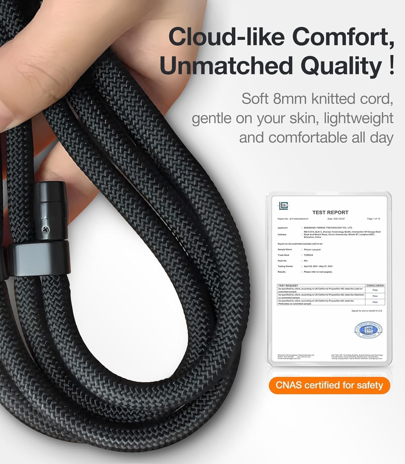 Thumbnail 4 de TORRAS Phone Lanyard Crossbody with 2 Phone Tabs and Anti-Theft Adjustable Strap (Beige)