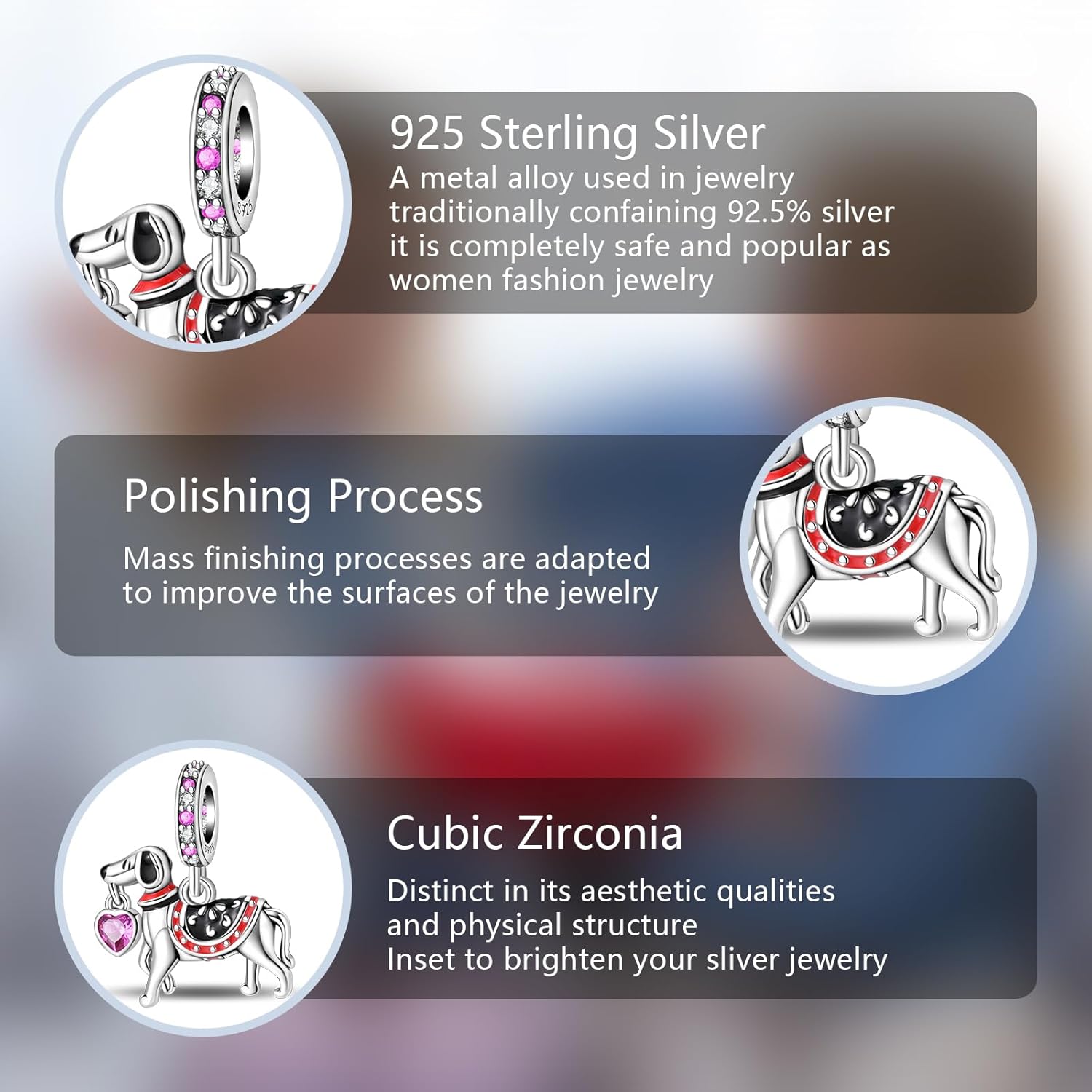 Thumbnail 6 de YIXUAN Charme Abeille en argent 925 compatible Pandora – HoneyBelle
