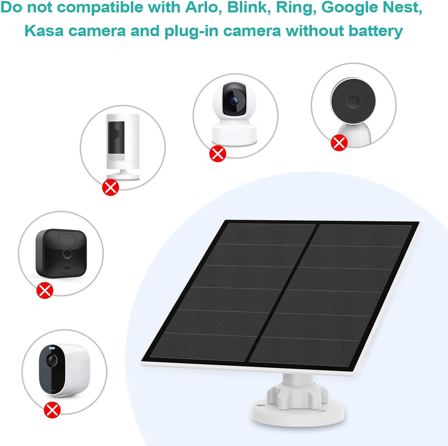 Thumbnail 2 de 5W Solar Panel for Security Camera