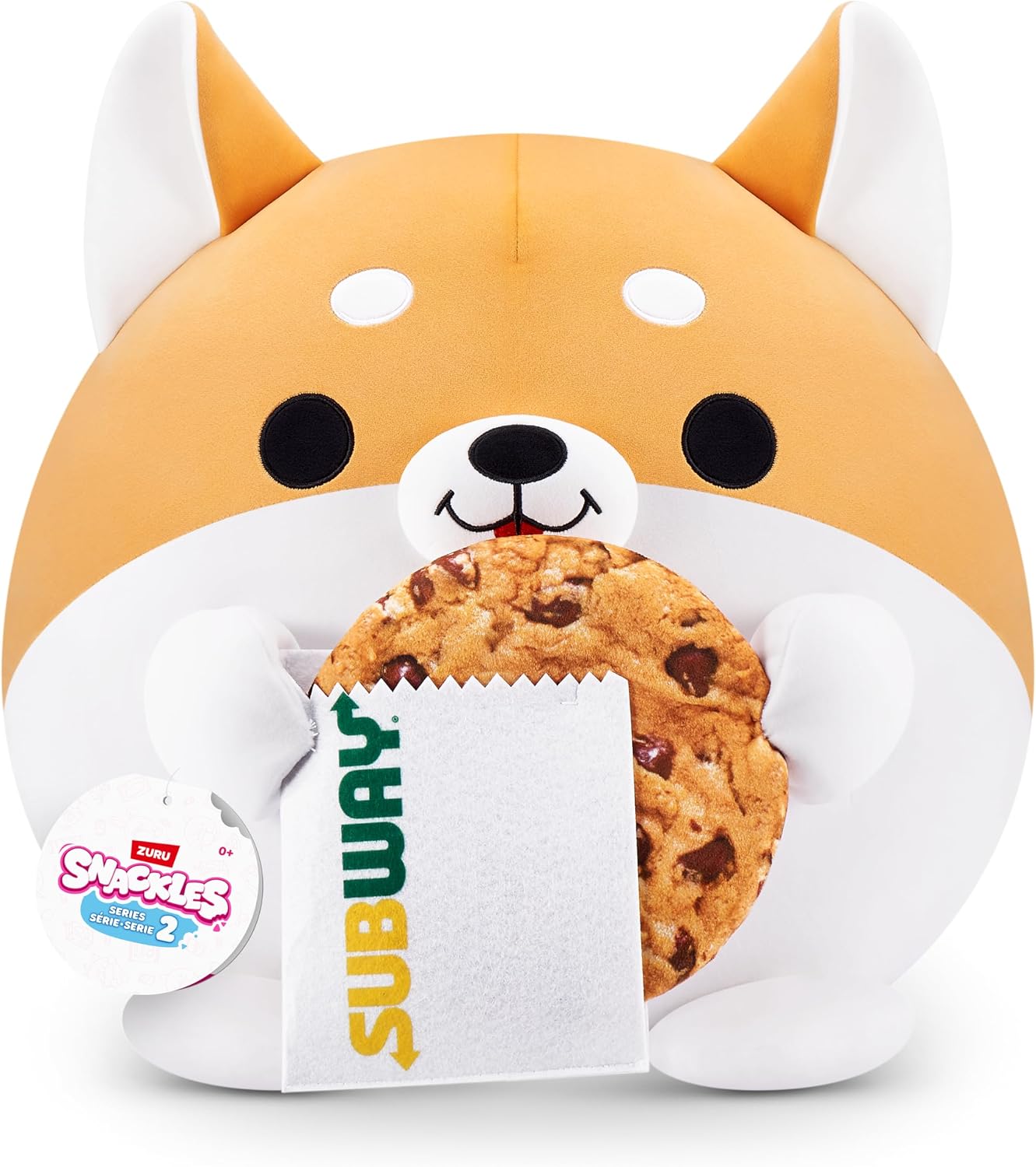 Detalle de Snackles Serie 2 20 cm (Shaun) von ZURU – kuschelig-weiches Plüschspielzeug mit Snack-Accessoire