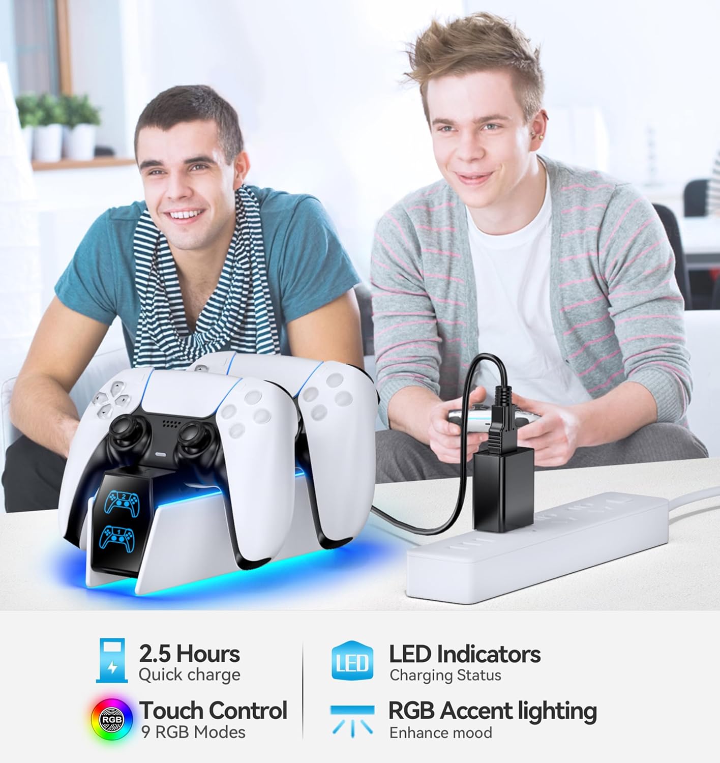 Thumbnail 6 de OIVO Cargador Mando PS5 2H rápido 🔌