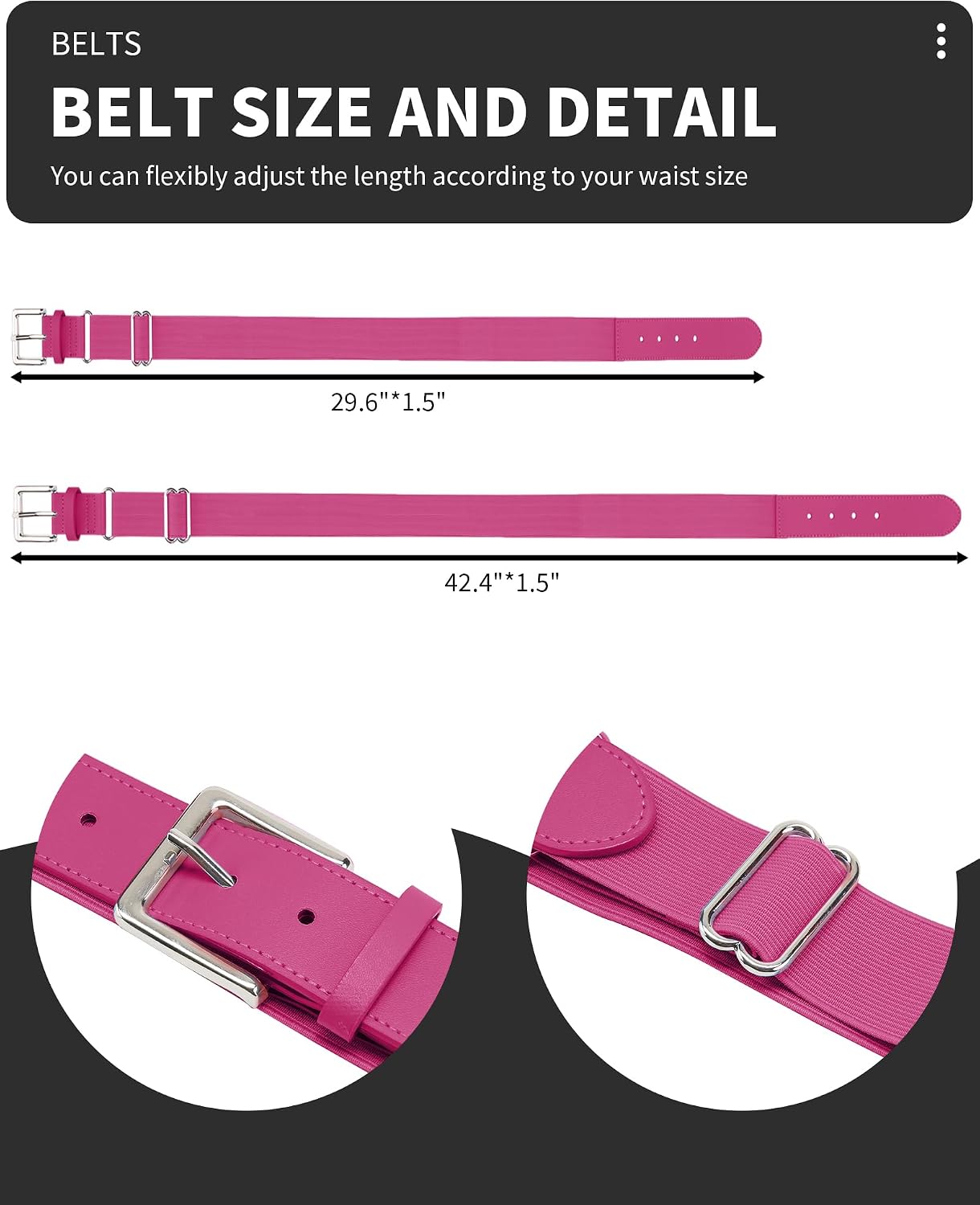 Thumbnail 4 de QBK Toddler Baseball Socks And Belt Combo Set