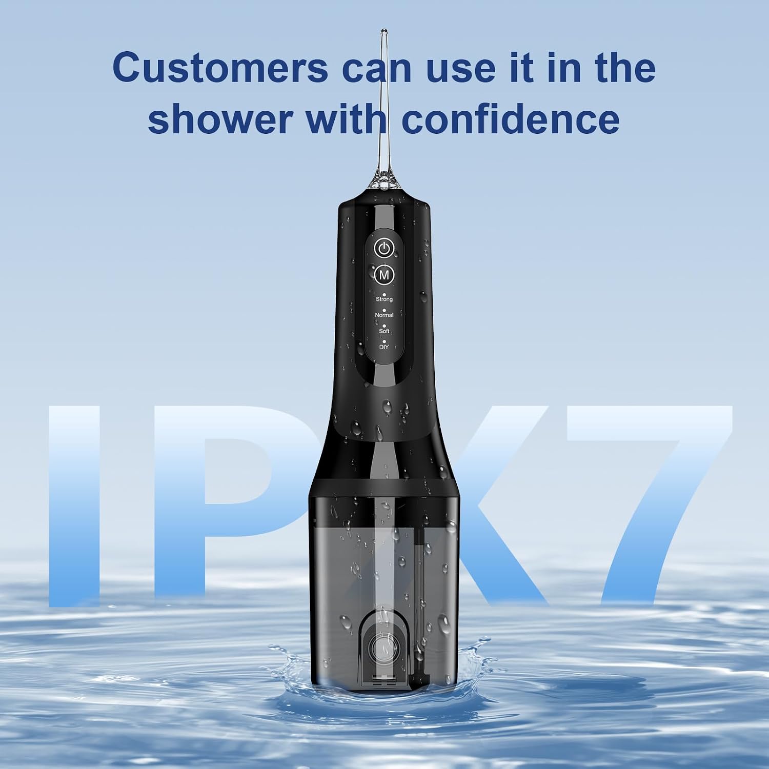 Thumbnail 6 de Lyinda Portable Cordless Water Flosser with 260ml Tank, 4 Modes, IPX7 Waterproof and 1500mAh Battery