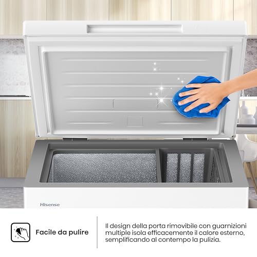 Thumbnail 6 de Hisense HCF145E NUOVO Congelatore a pozzetto da 141 L: silenzioso, modulabile e pratico