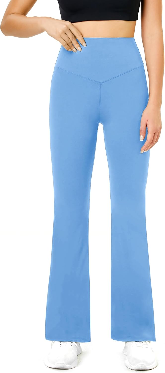 Thumbnail 1 de Glacspyg Yogahose Damen: Flared Sporthose mit hoher Taille & Bauchkontrolle für Fitness, Jogging & Training