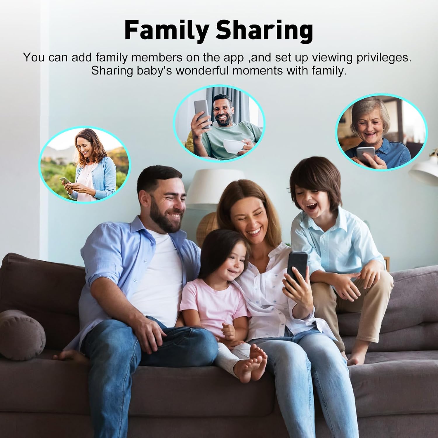 Detalle de Simyke 2Cameras Video Baby Monitor with 2-Way Talk and 2.8" IPS Screen