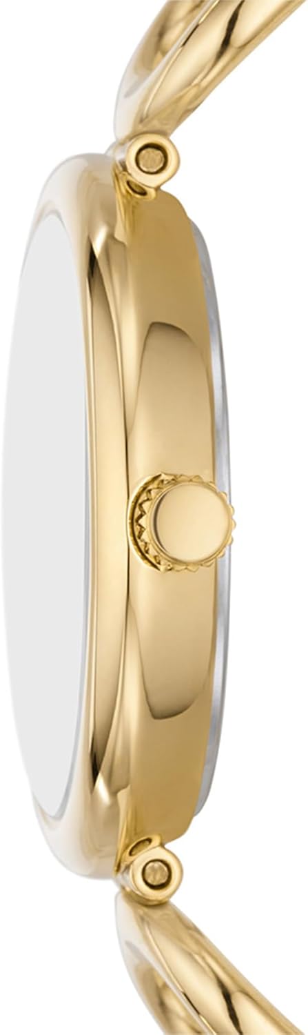 Thumbnail 1 de FOSSIL Montre Carlie pour Femmes – Mouvement Quartz à 3 Aiguilles, Boîtier Or et Bracelet Acier Inoxydable