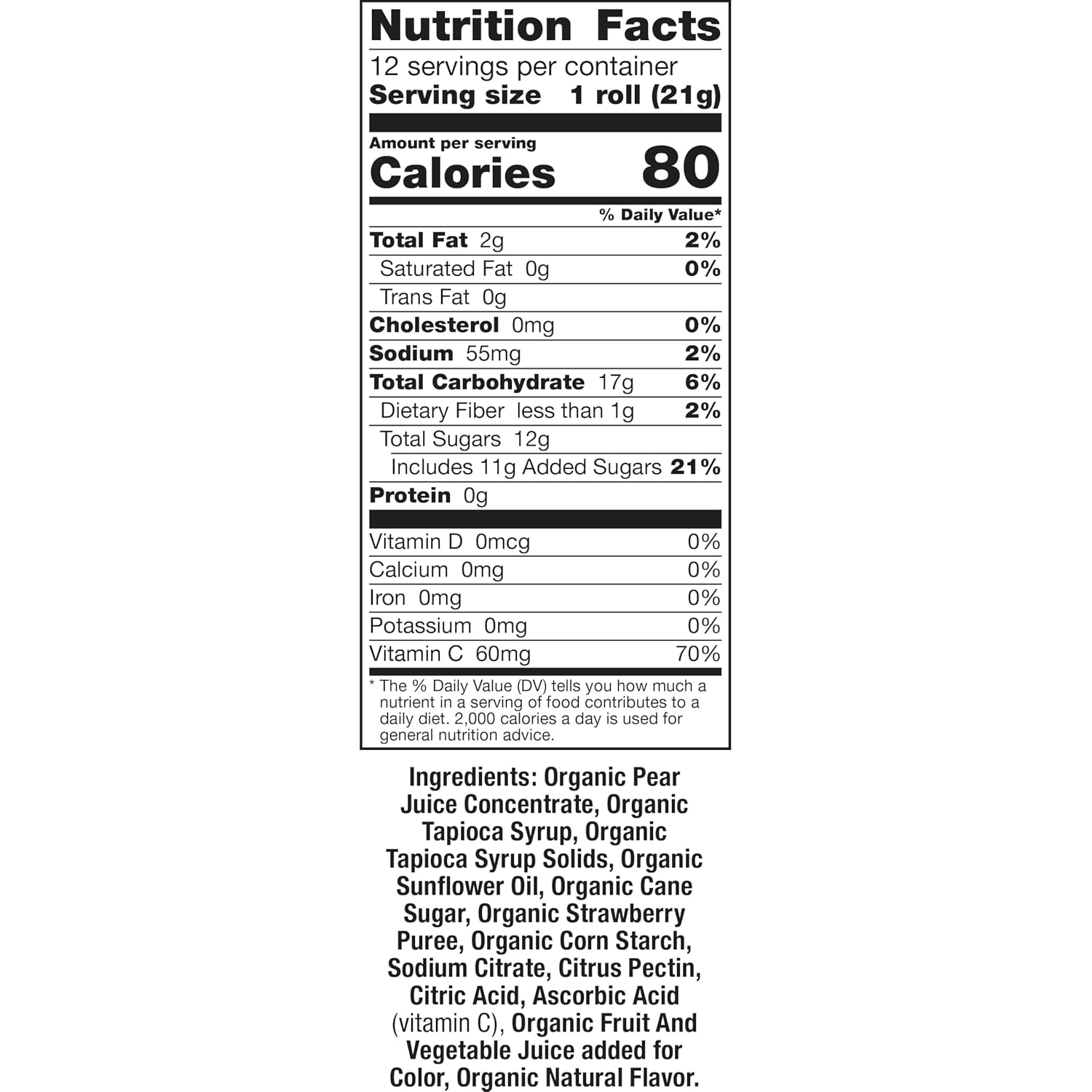 Detalle 2 de Annie’s 53DD Organic Fruit Tape, Strawberry & Berry, 12-Count Pack