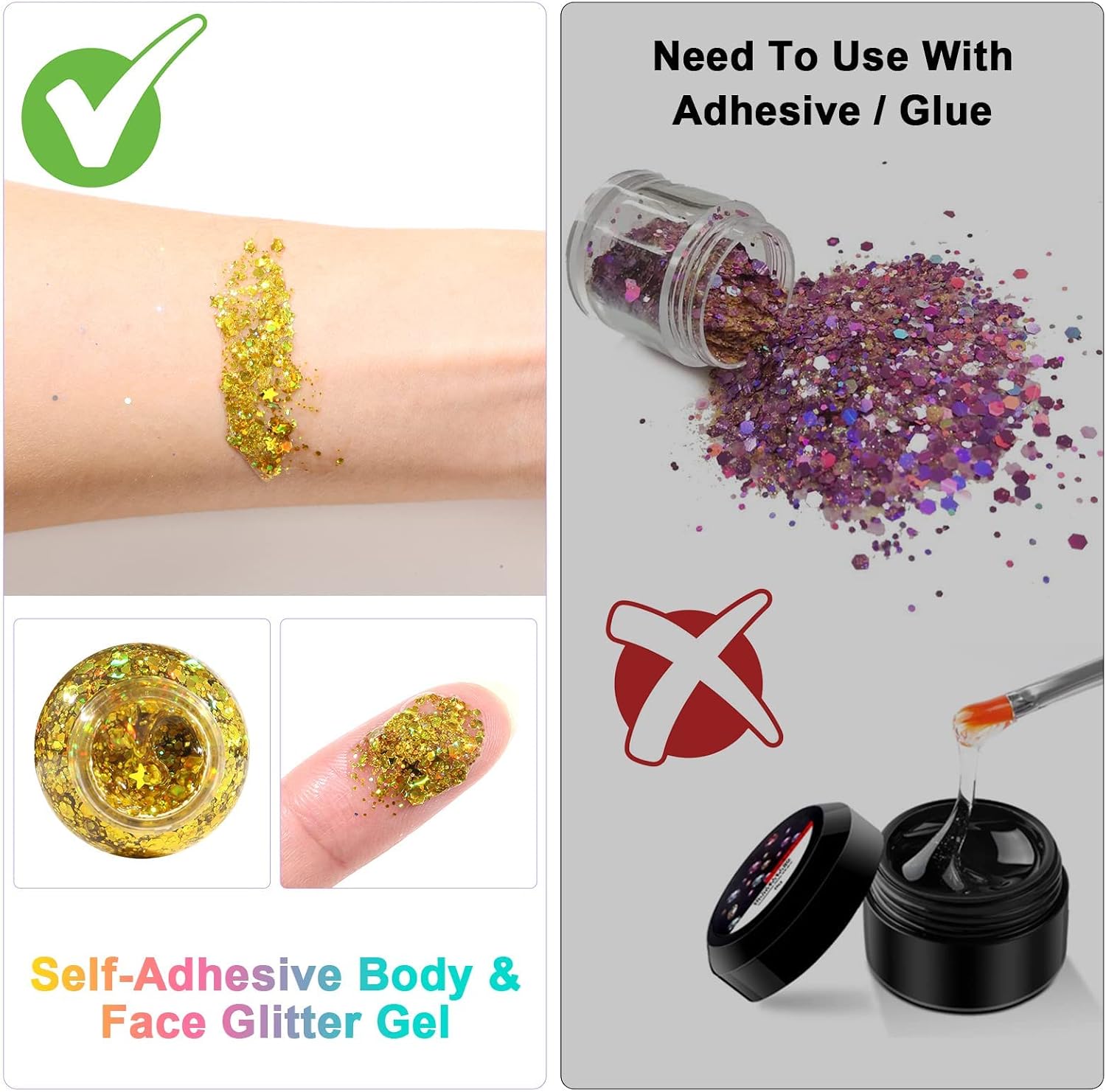 Thumbnail 4 de Glitter per corpo e viso 3 colori