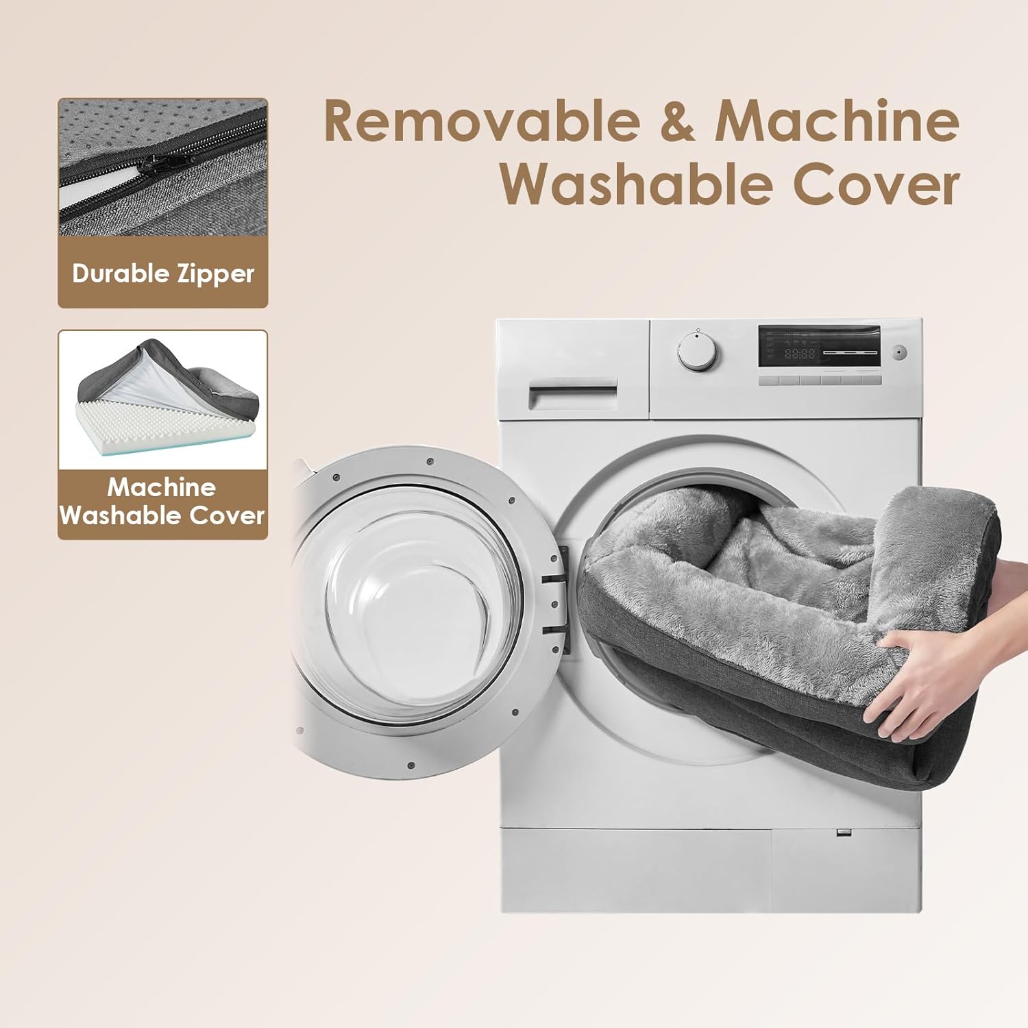 Thumbnail 5 de EHEYCIGA Orthopädisches Hundebett 91x68x17.5cm