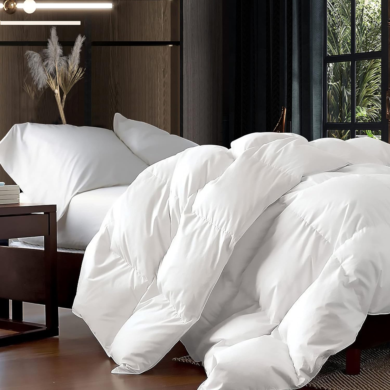 Thumbnail 6 de Luxurious Twin/Twin XL Goose Down Fiber Duvet with Egyptian Cotton Cover and Baffle Box Design