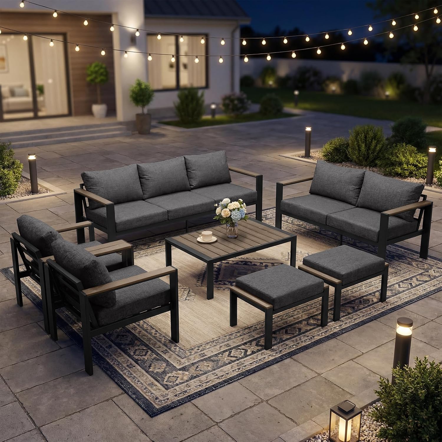 Detalle de SAILARY Patio Conversation Set for 9