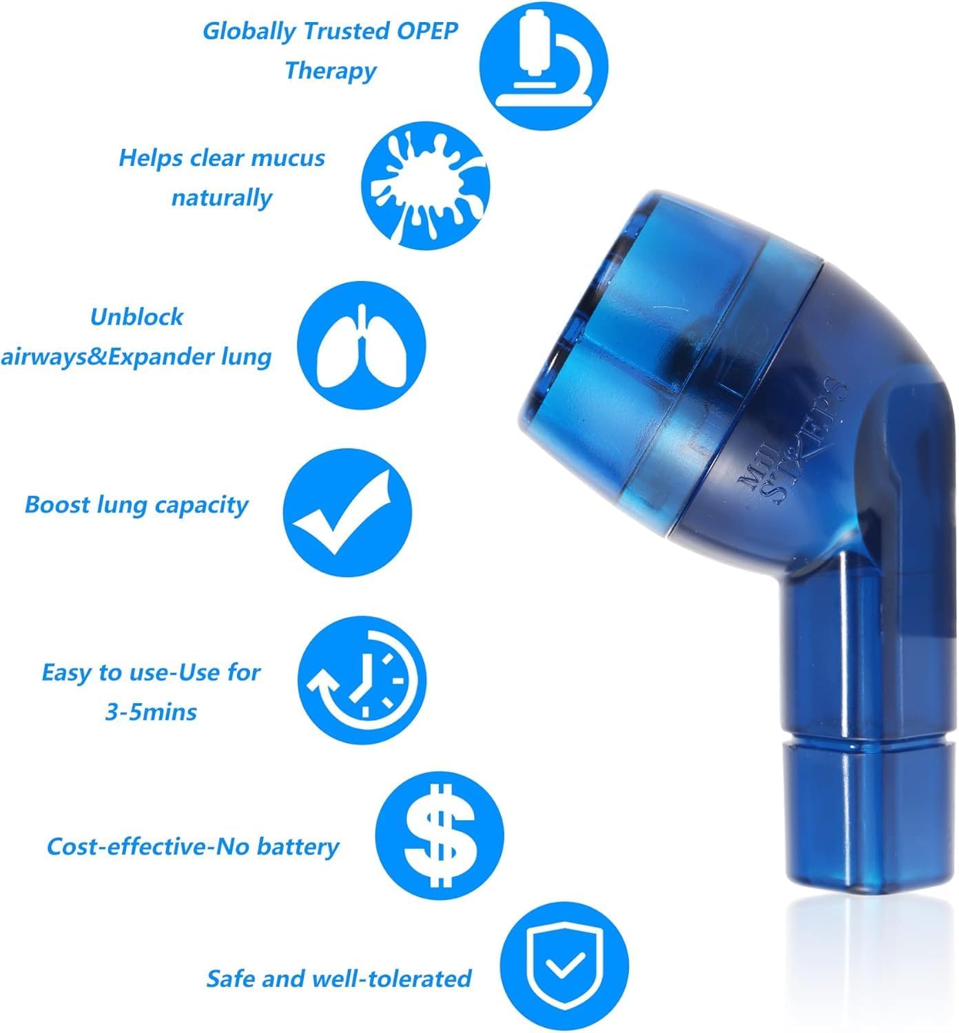Detalle de MillSTEPS Breathing Exercise Device for Lung Expansion