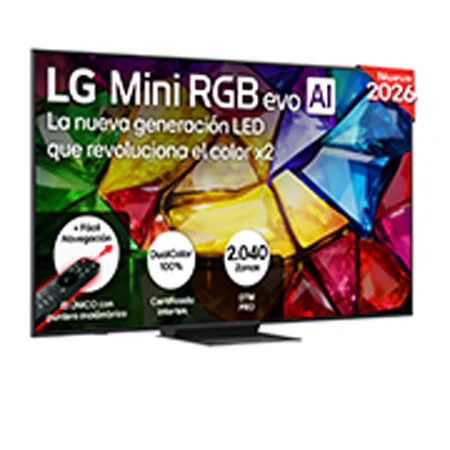 Detalle de LG 55MRGB88B6B: Smart TV Mini RGB AI de 55 pulgadas, 4K (2026)