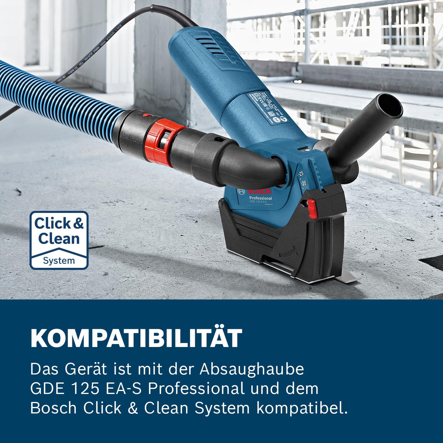 Thumbnail 5 de Bosch Professional Winkelschleifer GWS 7-125 (Scheiben-Ø 125 mm, 720 Watt) – inkl. Zusatzhandgriff & Schutzhaube