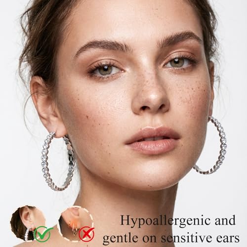 Thumbnail 2 de Senteria Sterling Silver Heart Hoop Earrings for Women