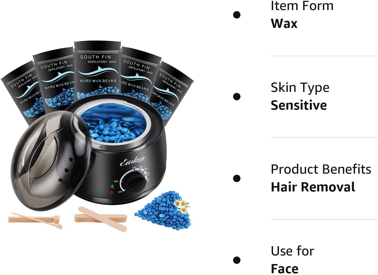 Thumbnail 5 de Easkep Wax Warmer Kit with 6 Heat Settings, Hard Wax Beads and Applicators