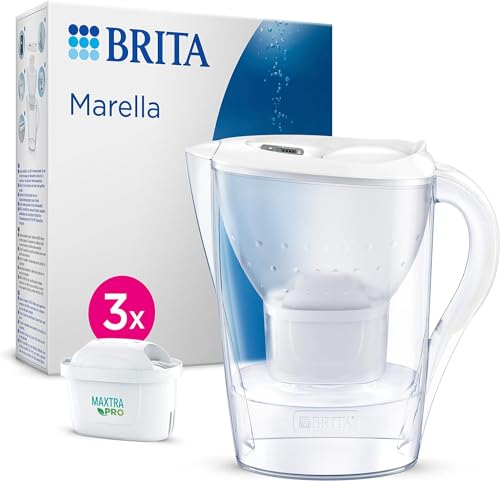 BRITA Marella: jarra filtradora MAXTRA Marella con 3 cartuchos MAXTRA PRO All-in-1