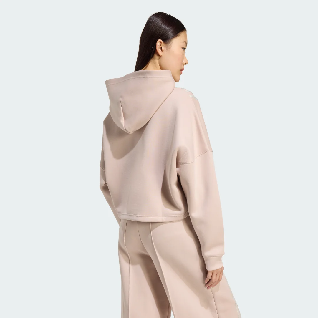 Thumbnail 1 de Adidas Off Placed 3 Stripes sudadera marrón con capucha